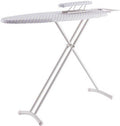 La table de repassage qui se replie apres usage en coloris blanc