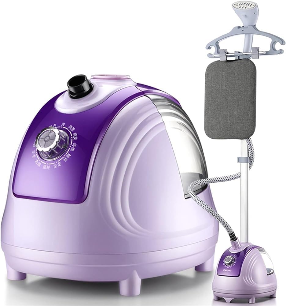 Cette presse de repassage comporte une tige telescopique