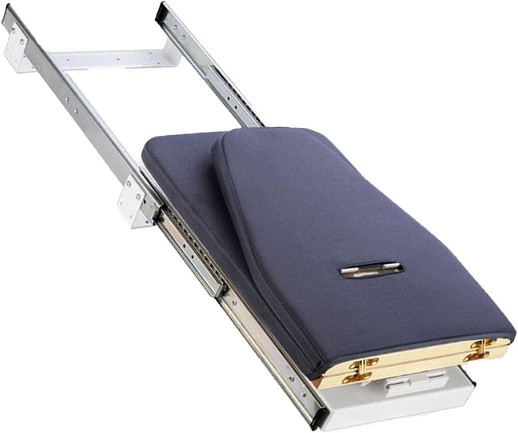 Cette planche escamotable reunit un format compact et des elements en bois
