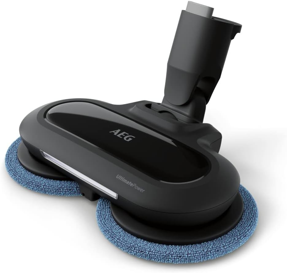 Decouvrez cet aspirateur avec textile lavable en coloris noir et gris