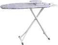 Decouvrez la table de repassage aux appuis antiderapants en coloris gris et blanc